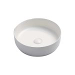   Galatea Design Bulat Umywalka ∅39 z korkiem klik-klak white matt/biały mat GD112DTMW W MAGAZYNIE!!