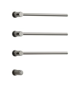 Galatea Design Balance Grzejnik elektryczny 49 cm 3-el. z przyciskiem zasilania gunmetal GDD1A01GM