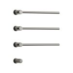 Galatea Design Balance Grzejnik elektryczny 49 cm 3-el. z przyciskiem zasilania gunmetal GDD1A01GM