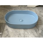   Galatea Design Bujur Umywalka 60x38 z korkiem klik-klak niebieski mat/blue matt GD78330DTML W MAGAZYNIE!!