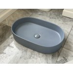 Galatea Design Bujur Umywalka 60x38 z korkiem klik-klak sky mat/dusty blue matt GD78330DTMHL