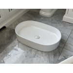   Galatea Design Bujur Umywalka 60x38 z korkiem klik-klak biały połysk/white GD78330DTWH W MAGAZYNIE!!