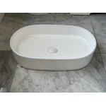   Galatea Design Bujur Umywalka 60x38 z korkiem klik-klak biały połysk/white GD78330DTWH W MAGAZYNIE!!