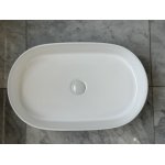   Galatea Design Bujur Umywalka 60x38 z korkiem klik-klak biały połysk/white GD78330DTWH W MAGAZYNIE!!