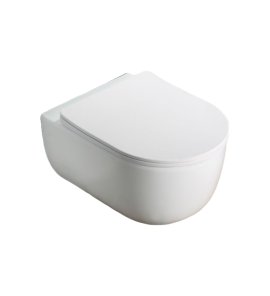      Galatea Design Bulatan Miska 49x35,5 z deską white matt/biały mat GDB2361MW WYPRZEDAŻ MODELU!!