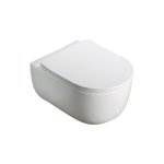      Galatea Design Bulatan Miska 49x35,5 z deską white/biały połysk GDB2361GW WYPRZEDAŻ MODELU!!