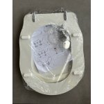 Hidra Ellade Deska wolnoopadająca biała, zawiasy chrom DXZ.001