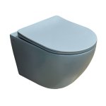   Galatea Design Bulat Miska bezrantowa z deską wolnoopadającą 49x37 blue matt/niebieski mat GDB2342ML W MAGAZYNIE!!