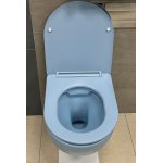   Galatea Design Bulat Miska bezrantowa z deską wolnoopadającą 49x37 blue matt/niebieski mat GDB2342ML W MAGAZYNIE!!