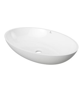 Inbalia Flores Umywalka nablatowa 60x40 biały mat WBOC00026C00M110I