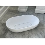 Tao Umywalka stawiana na blat 60x38 cm biały mat z osłoną odpływu GD1004TMW
