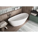 Inbalia Capri Wanna wolnostojąca 150x70 biały mat z korkiem klik klak chrom BTFS00100C00M110I