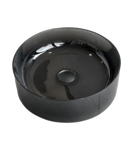   Galatea Design Tondo Umywalka ∅40 black grey z korkiem klik klak black matt GDFU2018GB W MAGAZYNIE!!