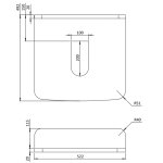 Burlington Guild Blat 52,2x49,2 marguina GU560TMQ