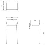 Burlington Guild Stelaż 43x33,7 brushed nickel GU45X77L