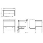 Burlington Guild Szafka 78x52,2 varley white GU8500DVW_FS