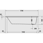       Duravit Wanna do zabudowy 170x70 biały 700489000000000