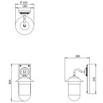 Burlington Guild Kinkiet ścienny chrom + klosz przezroczysty GUL002C