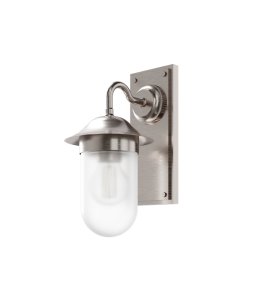 Burlington Guild Kinkiet ścienny brushed nickel + klosz mat GUL001L