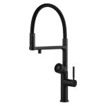 Gessi Vita Bateria zlewozmywakowa jednouchwytowa matte black 60722.299/HOT-COLD