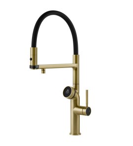 Gessi Vita Bateria zlewozmywakowa jednouchwytowa brass brushed 60722.727/HOT-COLD