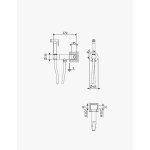 Bruma Leaf Bidetka z zaworem progresywnym Gunmetal PVD 1455138GM