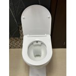    Galatea Design Bulat Miska bezrantowa 49x37 z funkcją bidetki z deską wolnoopadającą biały połysk GDG112GW WYPRZEDAŻ EKSPOZYCJI!!