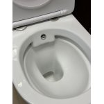    Galatea Design Bulat Miska bezrantowa 49x37 z funkcją bidetki z deską wolnoopadającą biały połysk GDG112GW WYPRZEDAŻ EKSPOZYCJI!!