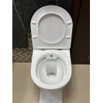    Galatea Design Bulat Miska bezrantowa 49x37 z funkcją bidetki z deską wolnoopadającą biały połysk GDG112GW WYPRZEDAŻ EKSPOZYCJI!!