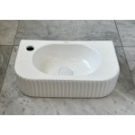   Galatea Design Belang Umywalka 45x27 z korkiem klik klak biały połysk GDW117GW 