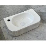   Galatea Design Belang Umywalka 45x27 z korkiem klik klak biały połysk GDW117GW 