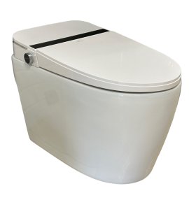       Galatea Design Pearl – Miska stojąca Smart 67x38 cm z deską myjącą | Biały połysk | GD2201CGW W MAGAZYNIE !!