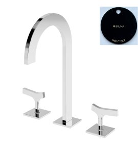 Bruma Royale Bateria umywalkowa 3-otworowa z korkiem Click-Clack Night Sky 1922541NS