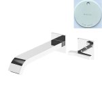 Bruma Royale Bateria umywalkowa podtynkowa 2-otworowa z korkiem Pure White 1928541PW