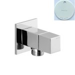 Bruma Przyłącze kątowe węża z zaworem 1/2" Pure White 1262002PW