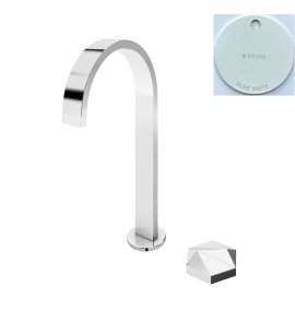 Bruma Utopia Bateria umywalkowa 2-otworowa z korkiem Click-Clack Pure white 1833911PW