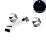 Bruma Utopia Bateria umywalkowa podtynkowa 3-otworowa z korkiem Click-Clack Night Sky 1838610NS
