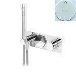 Bruma Utopia Bateria natryskowa podtynkowa 3-drożna Pure White 1832031PW