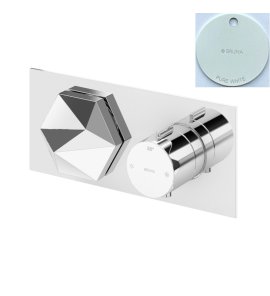 Bruma Utopia Bateria termostatyczna podtynkowa 2-drożna Pure White 1836221PW