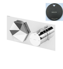 Bruma Utopia Bateria termostatyczna podtynkowa 2-drożna Gunmetal 1836221MG