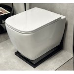    Rak Ceramika Metropolitan Miska bezrantowa 52,5x34 z deską biały połysk METR2SET WYPRZEDAŻ EKSPOZYCJI!!