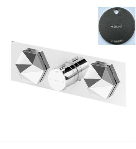 Bruma Utopia Bateria termostatyczna podtynkowa 5-drożna Gunmetal 1836351MG