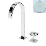 Bruma Navy Bateria umywalkowa 2-otworowa bez korka Pure White 1908801PW