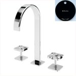 Bruma Navy Bateria umywalkowa 3-otworowa z korkiem Click-Clack Night Sky 1902511NS