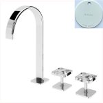 Bruma Navy Bateria umywalkowa 3-otworowa bez korka Pure White 1902601PW