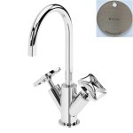 Bruma Navy Bateria umywalkowa jednootworowa z korkiem Click-Clack Morning Mist 1900111MM