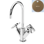 Bruma Navy Bateria umywalkowa jednootworowa z korkiem Click-Clack Sunset 1900111SS