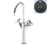 Bruma Navy Bateria umywalkowa jednootworowa wysoka bez korka Gunmetal 1902101MG