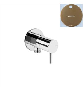 Bruma Przyłącze kątowe węża z zaworem 1/2" Sunset 1252001SS