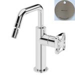 Bruma Navy Bateria bidetowa jednootworowa z korkiem Click-Clack Morning Mist 1900211MM
